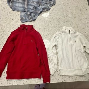 Polo Ralph Lauren top half zip pullover 2 colors 4/4T